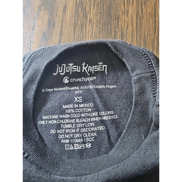 Jujutsu Kaisen T Shirt Men's Size XSmall Black Graphic Anime Japanese - Picture 8 of 8